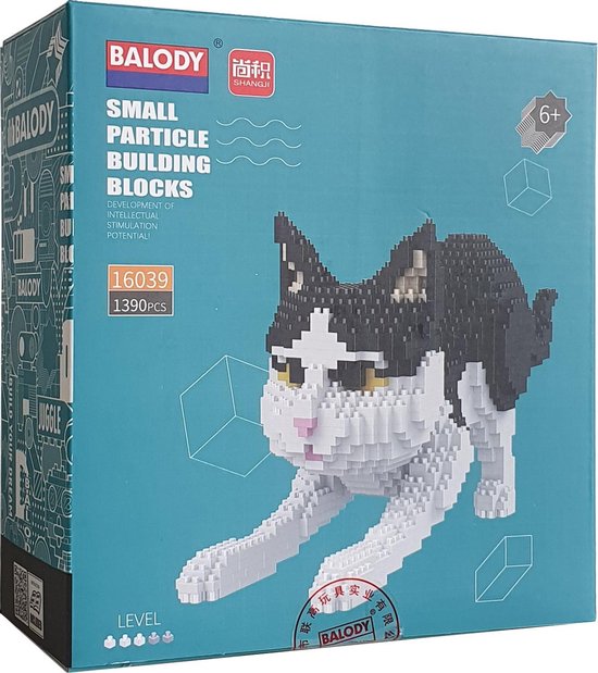 Balody Zwart witte kat