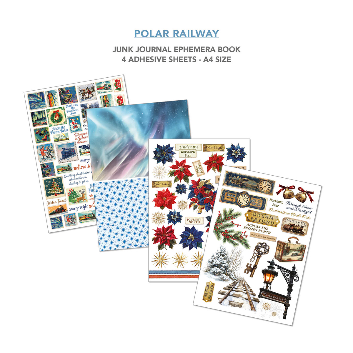 Ciao Bella Junk Journal book Polar Railway