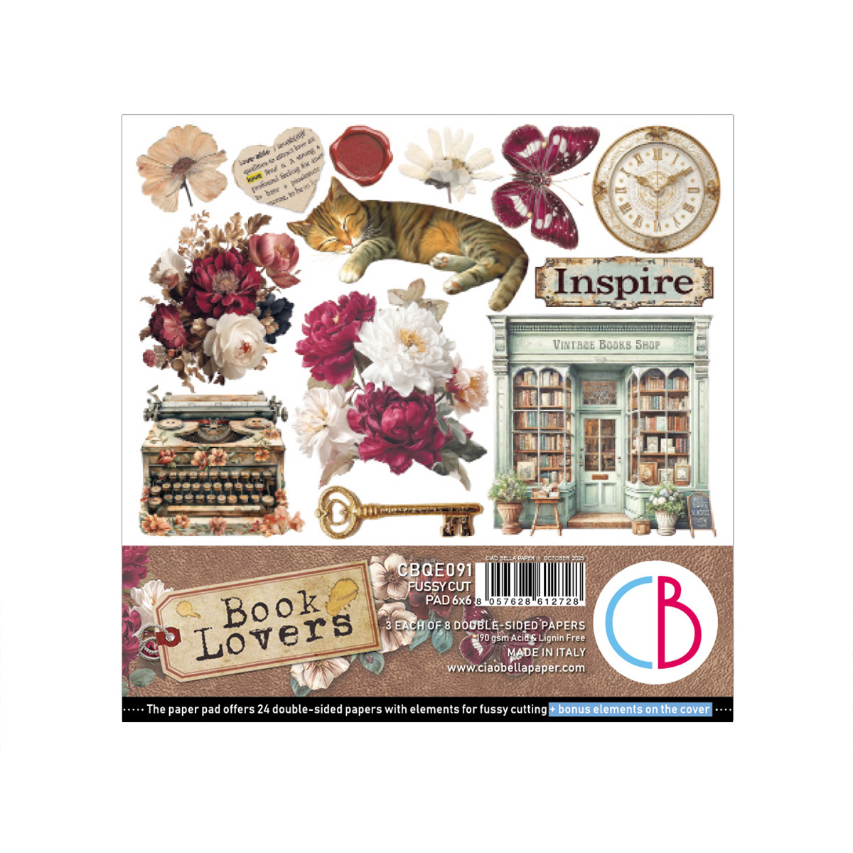 Ciao Bella Booklovers fussy cut pad