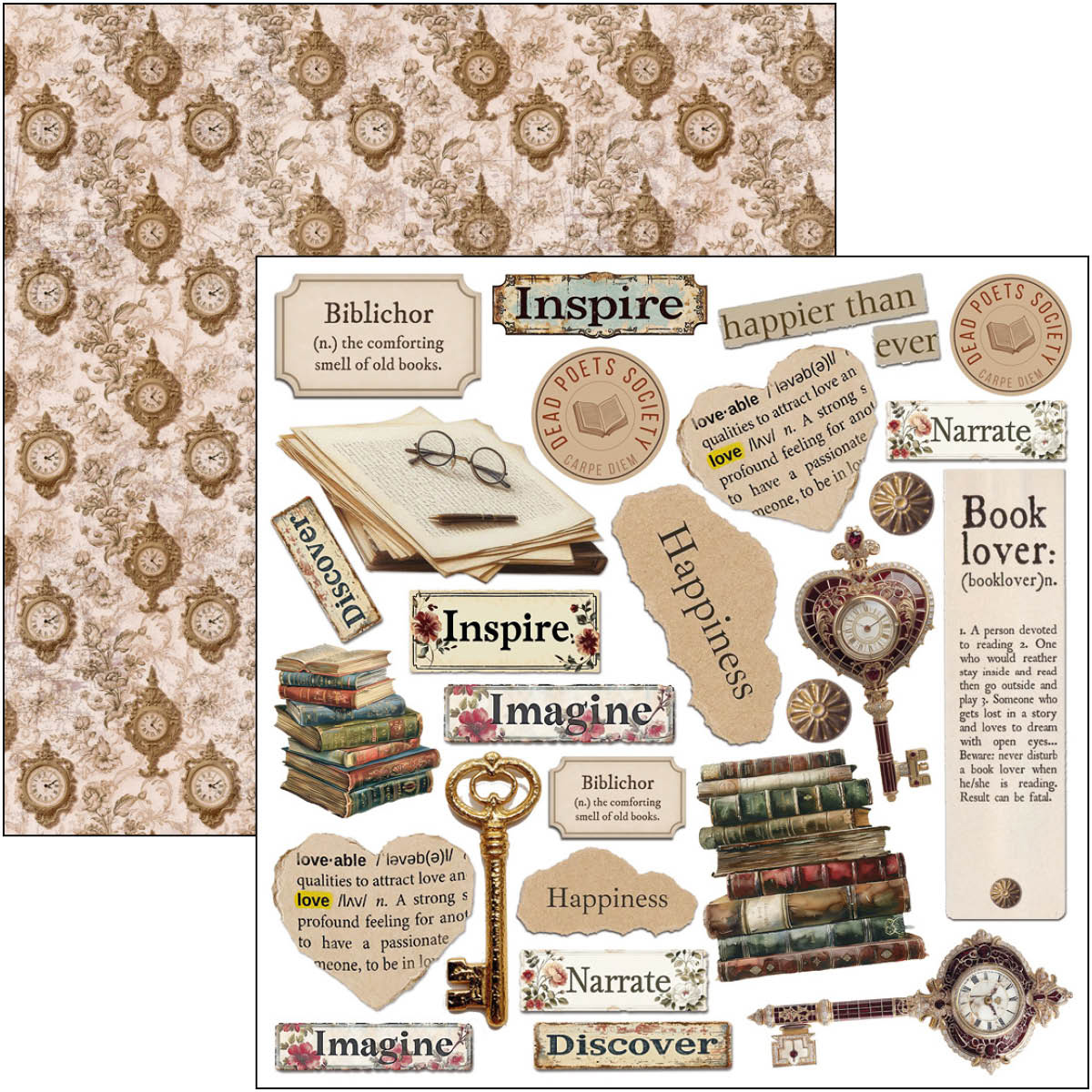 Ciao Bella Booklovers fussy cut pad