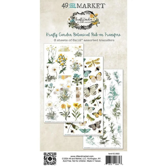 49 and Market Krafty garden rub-ons