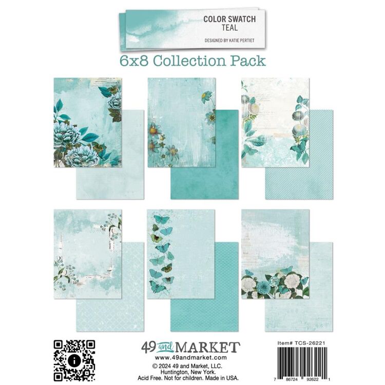 49 and Market - Color Swatch Teal 6x8 Collection Pack