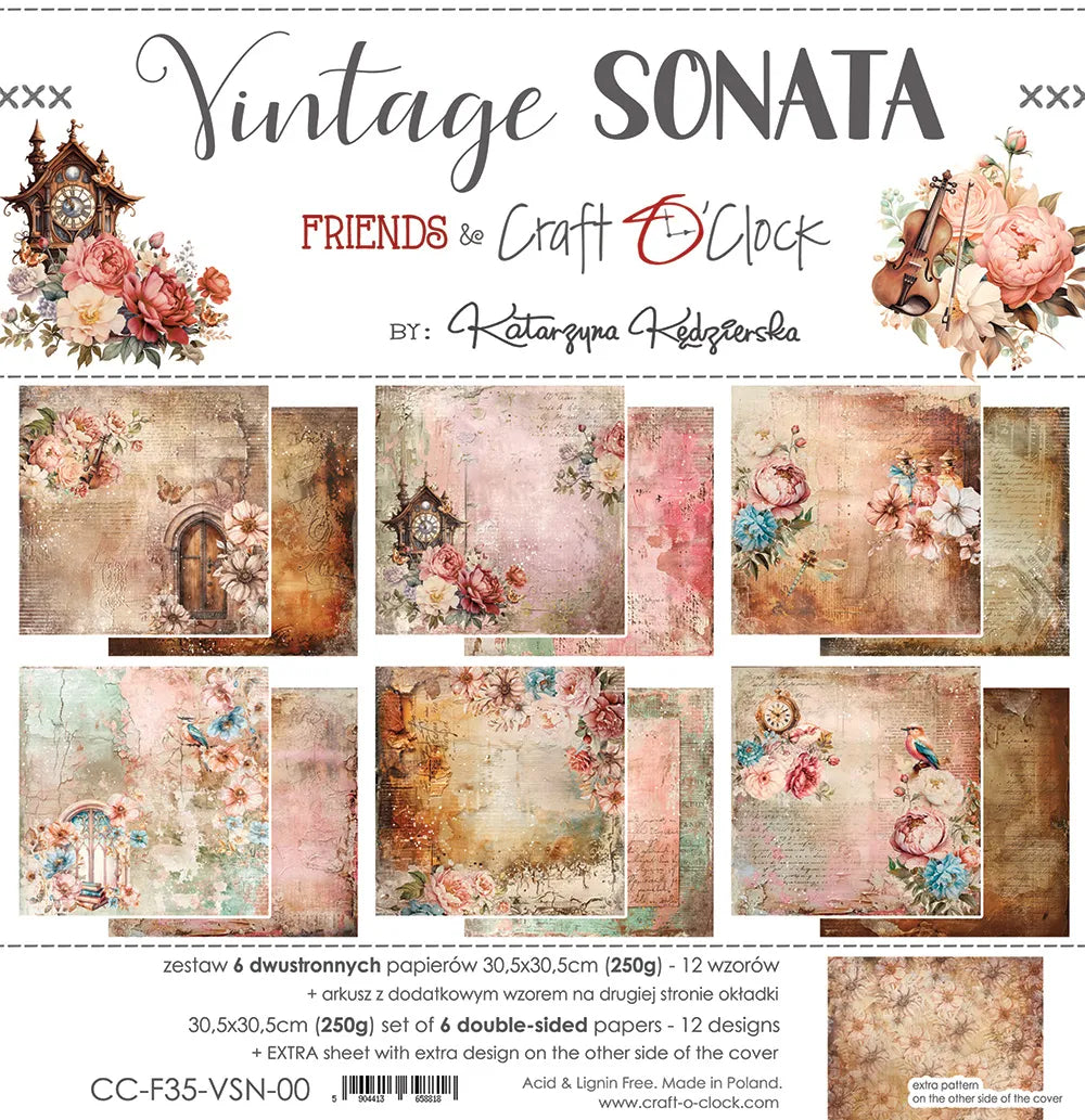 Craft o' clock Vintage Sonata papierset