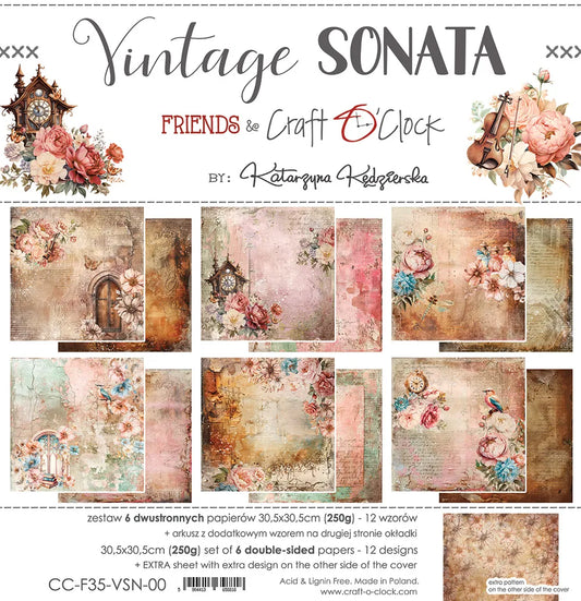 Craft o' Clock Vintage Sonata-Papierset