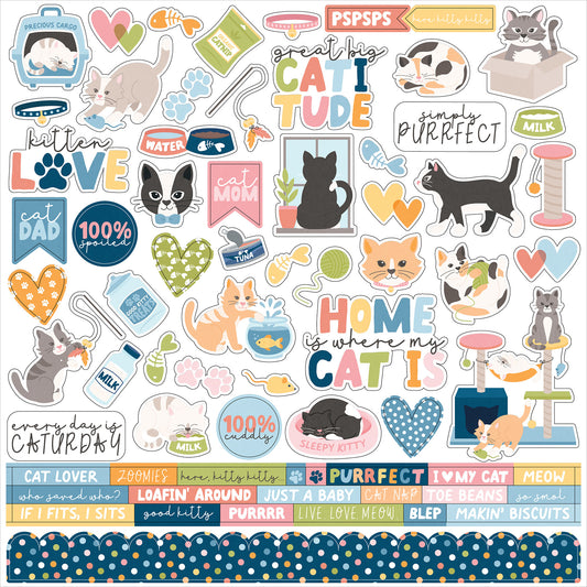 Echo Park - Cat Lover Element Sticker