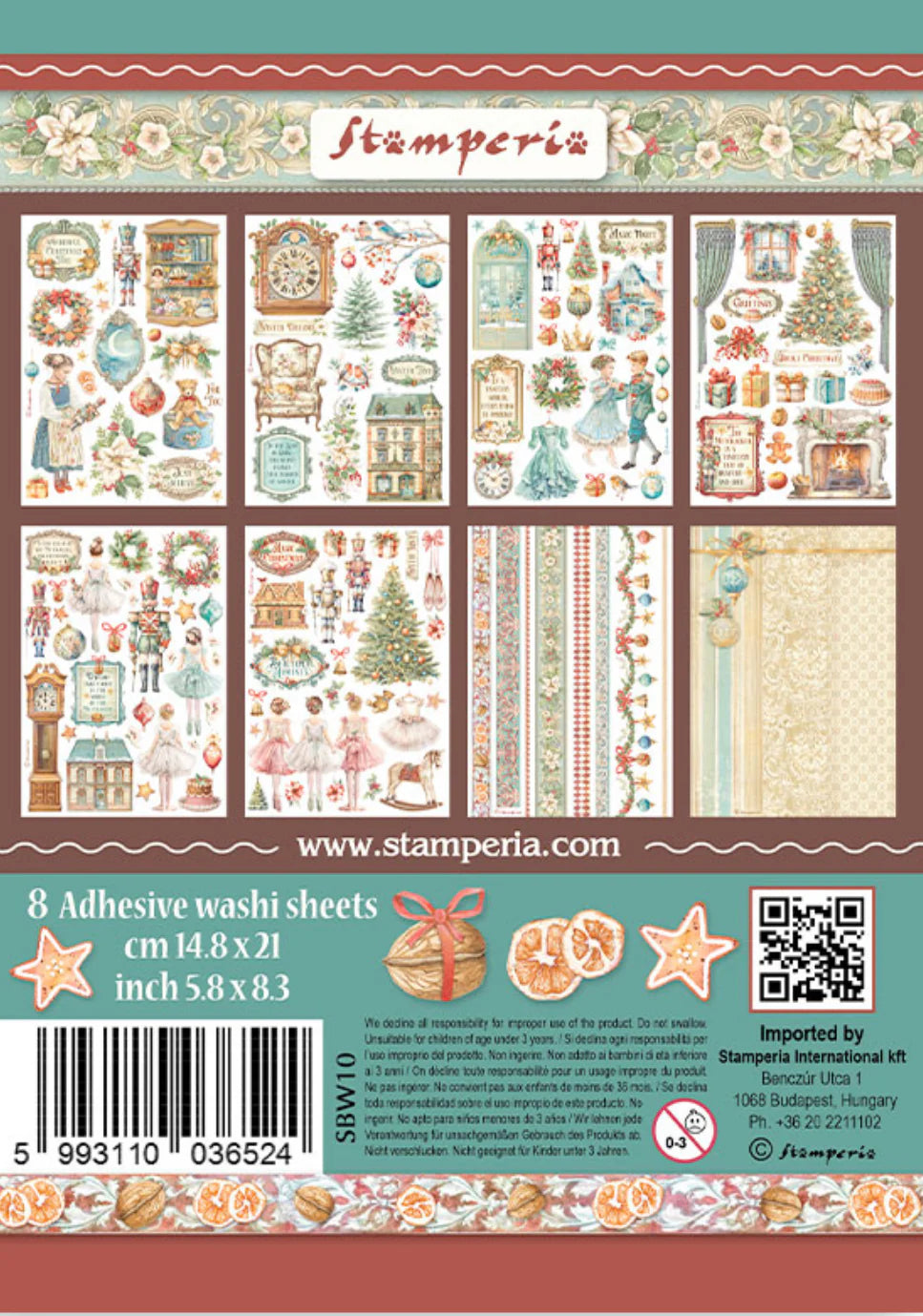 Stamperia The Nutcracker washi pad