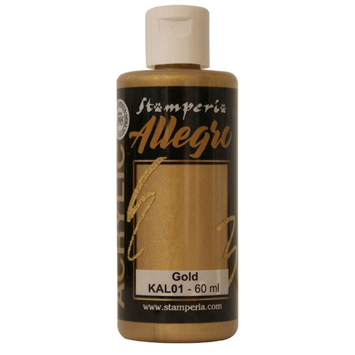 Stamperia Allegro Acrylic Paint Gold 60 ml
