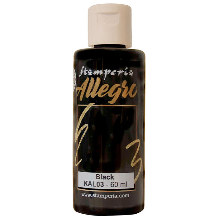 Stamperia Allegro Acrylic Paint Black 60 ml