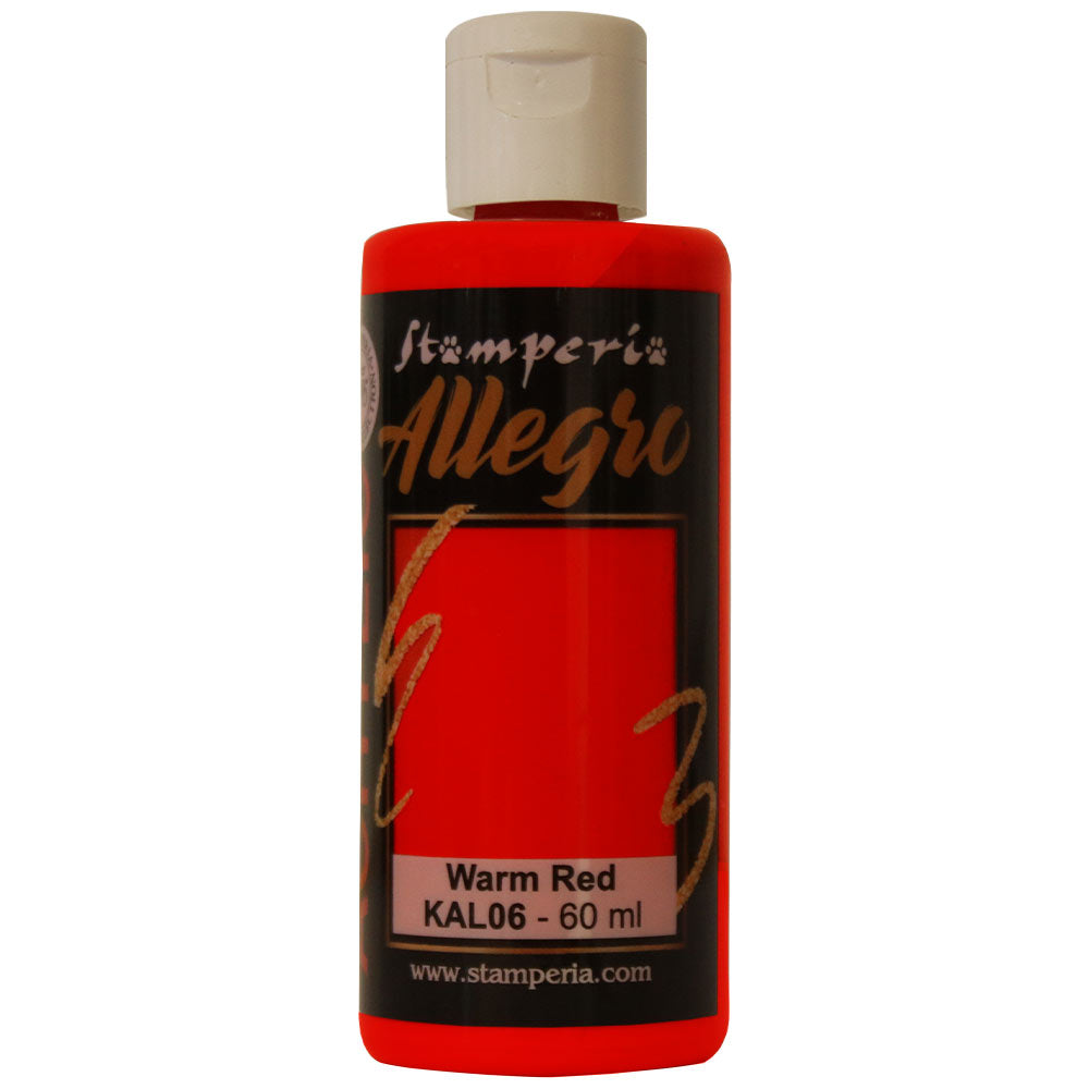 Stamperia Allegro Acrylic Paint Warm Red 60 ml