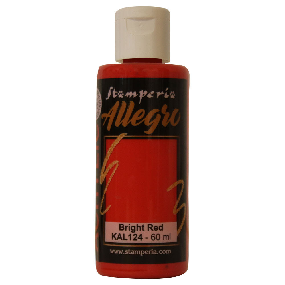 Stamperia Allegro Acrylic Paint Bright Red 60 ml
