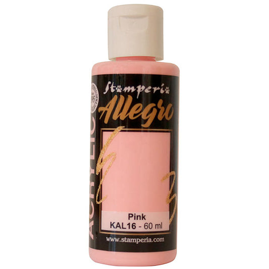 Stamperia Allegro Acrylic Paint Pink 60 ml
