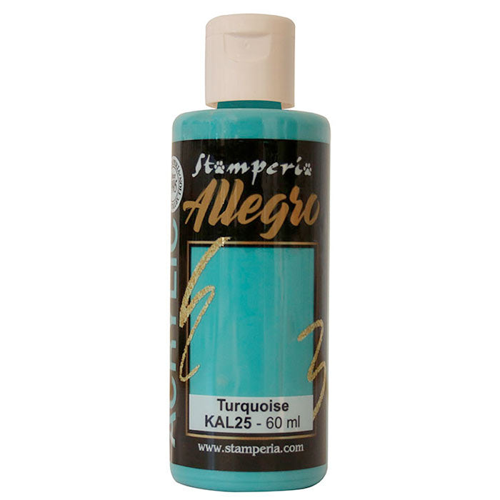 Stamperia Allegro Acrylic Paint Turquoise 60 ml