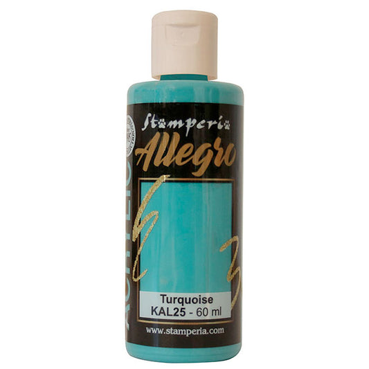 Stamperia Allegro Acrylfarbe Türkis 60 ml