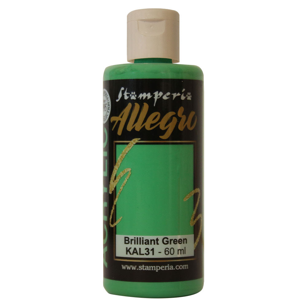Stamperia Allegro Acrylverf Brilliant Green 60 ml