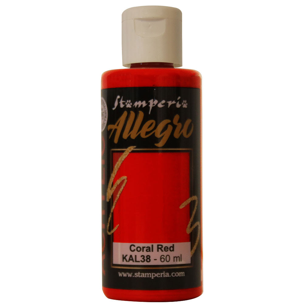 Stamperia Allegro Acrylverf Coral Red 60 ml