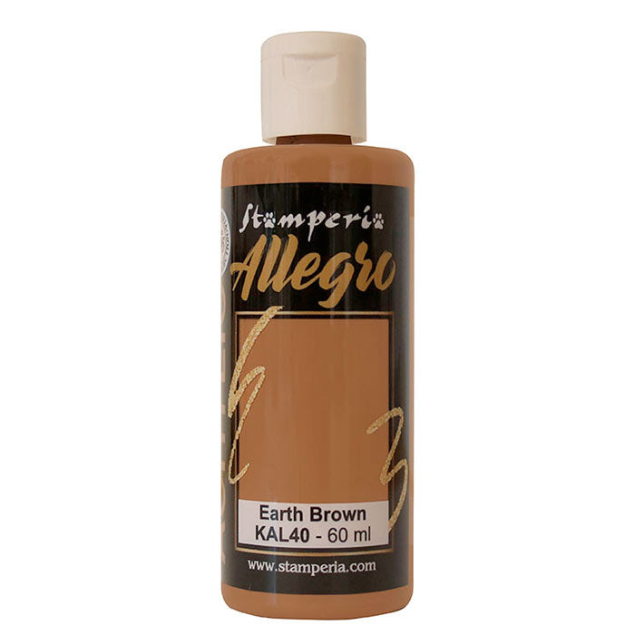 Stamperia Allegro Acrylic Paint Earth Brown 60 ml