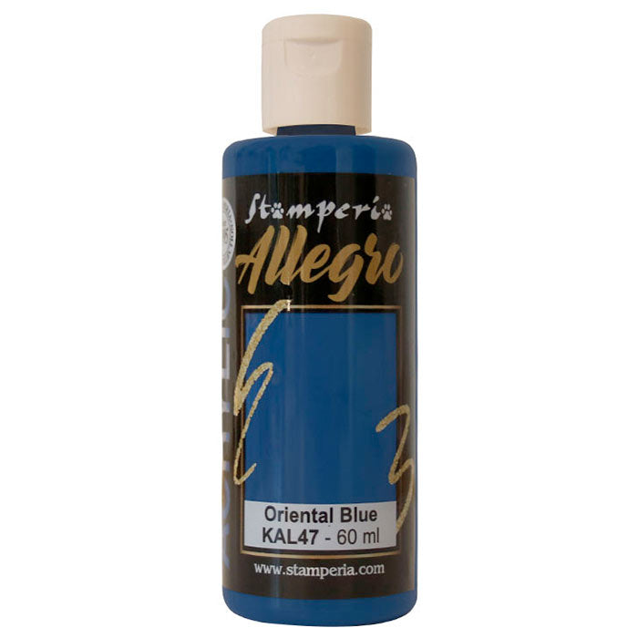 Stamperia Allegro Acrylverf Oriental Blue 60 ml