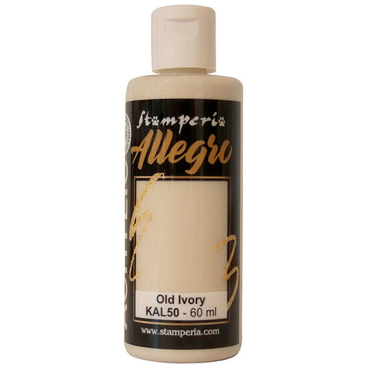 Stamperia Allegro Acrylic Paint Old Ivory 60 ml