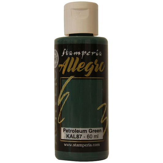 Stamperia Allegro Acrylic Paint Petroleum Green 60 ml