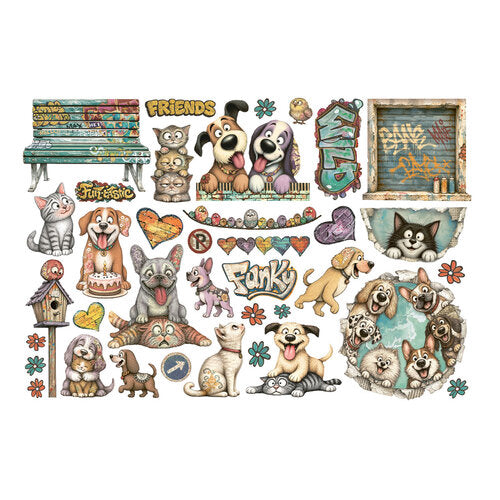 Stamperia - Furry Friends 2 - Ephemera