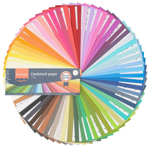 Florence • Cardstock Papier Glad Kleurenkaart
