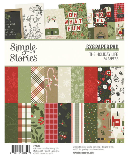 Simple Stories - 6x8 Paper Pad - The Holiday Life