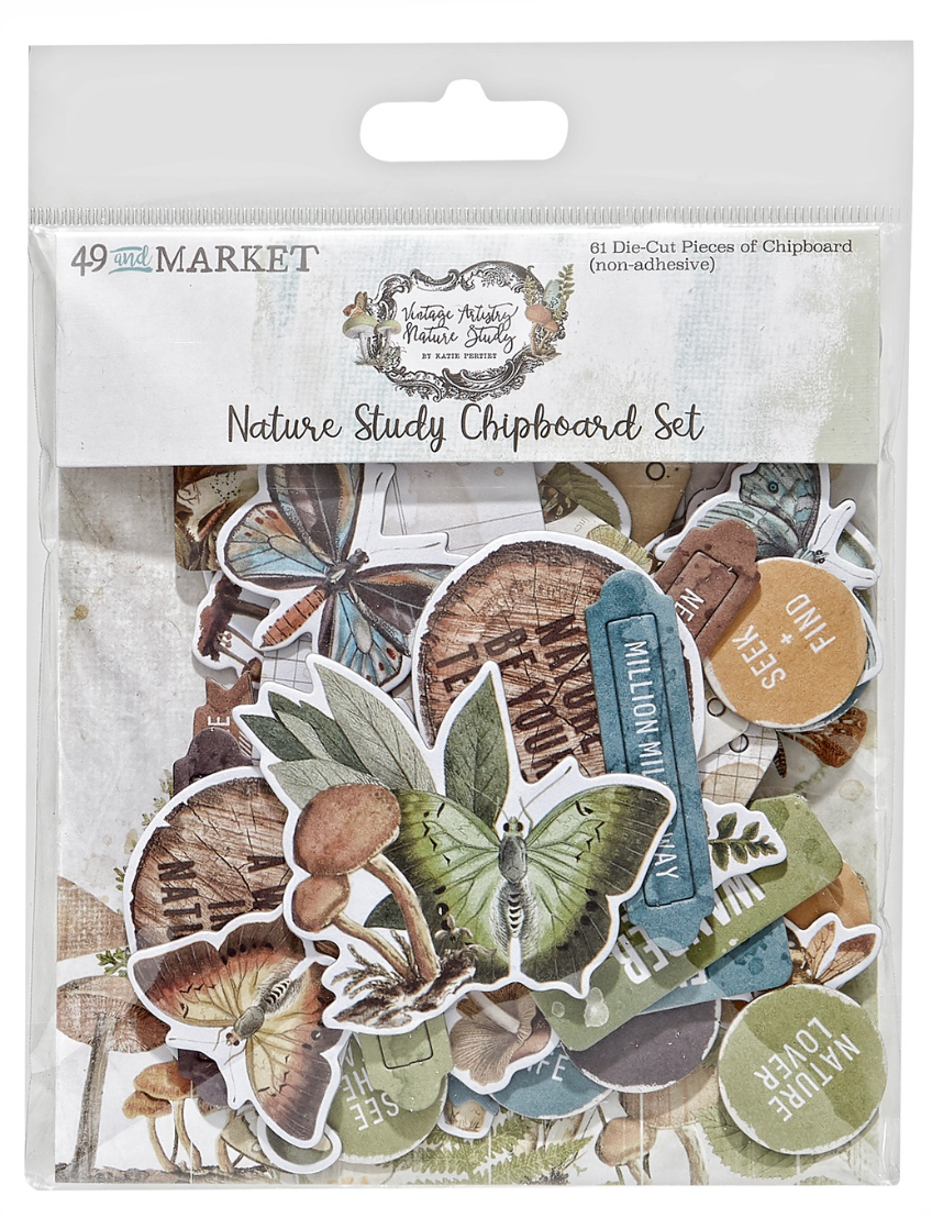49 and Market - Nature Study Chipboard Set