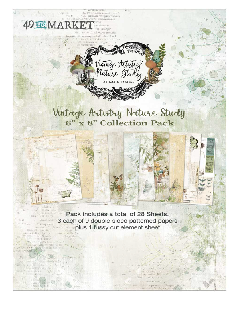 49 and Market - Vintage Artistry Nature Study - 6x8 inch Collection Pack