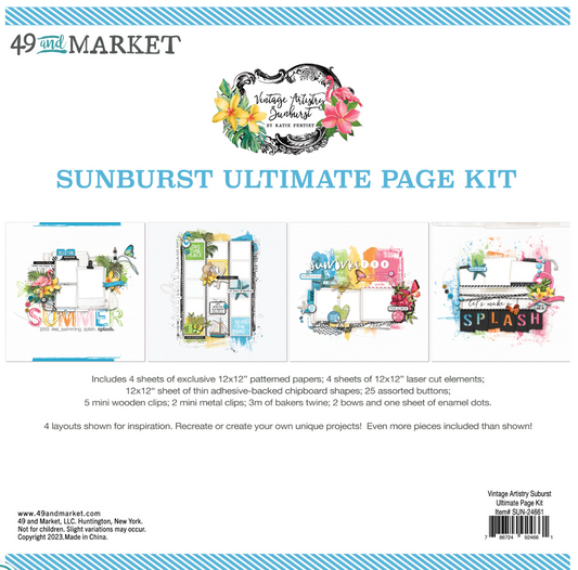 49 und vermarkten Sie das Sunburst Ultimate Page-Kit