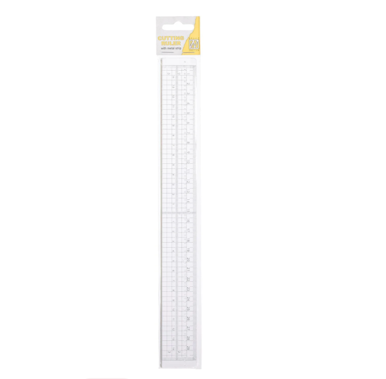 Nellie's Choice - cutting ruler with metal strip 30cm