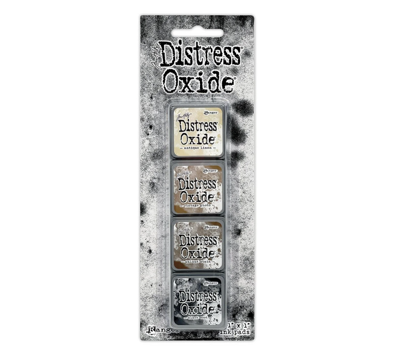 Ranger - Mini Distress Oxide Set Zwart/Bruin/Oker