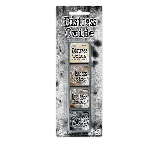 Ranger - Mini Distress Oxide Set Zwart/Bruin/Oker