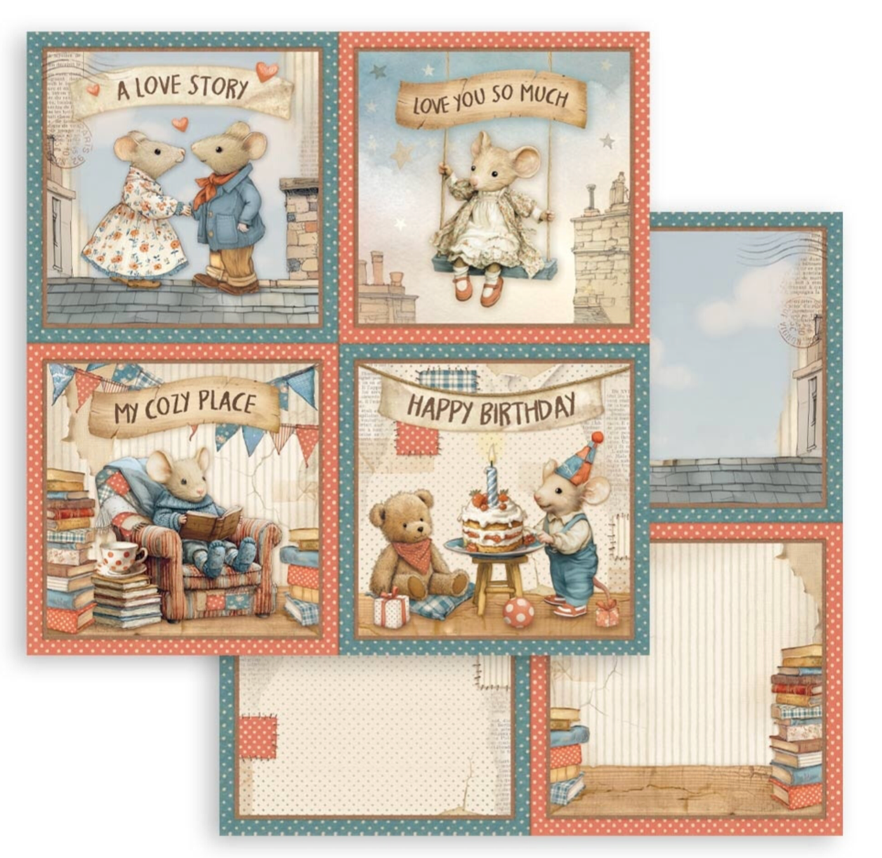 Stamperia - Family - 12x12 inch paper pack