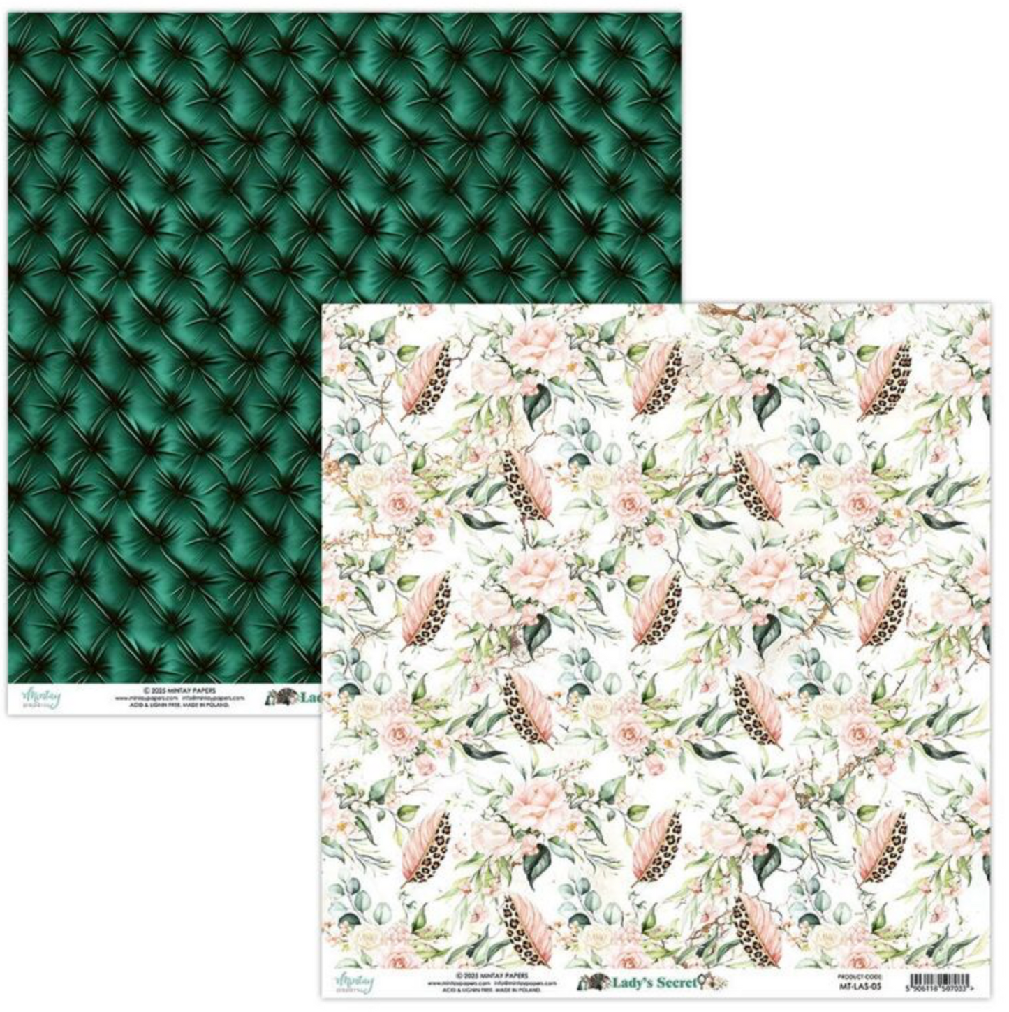 Mintay Papers - Lady's Secret - 8x8 scrapbooking paper set