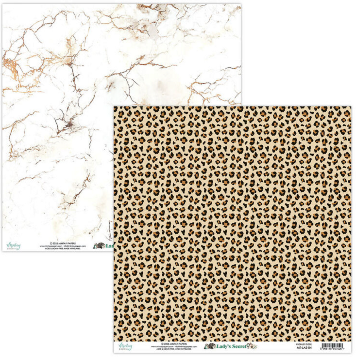 Mintay Papers - Lady's Secret - 8x8 scrapbooking paper set