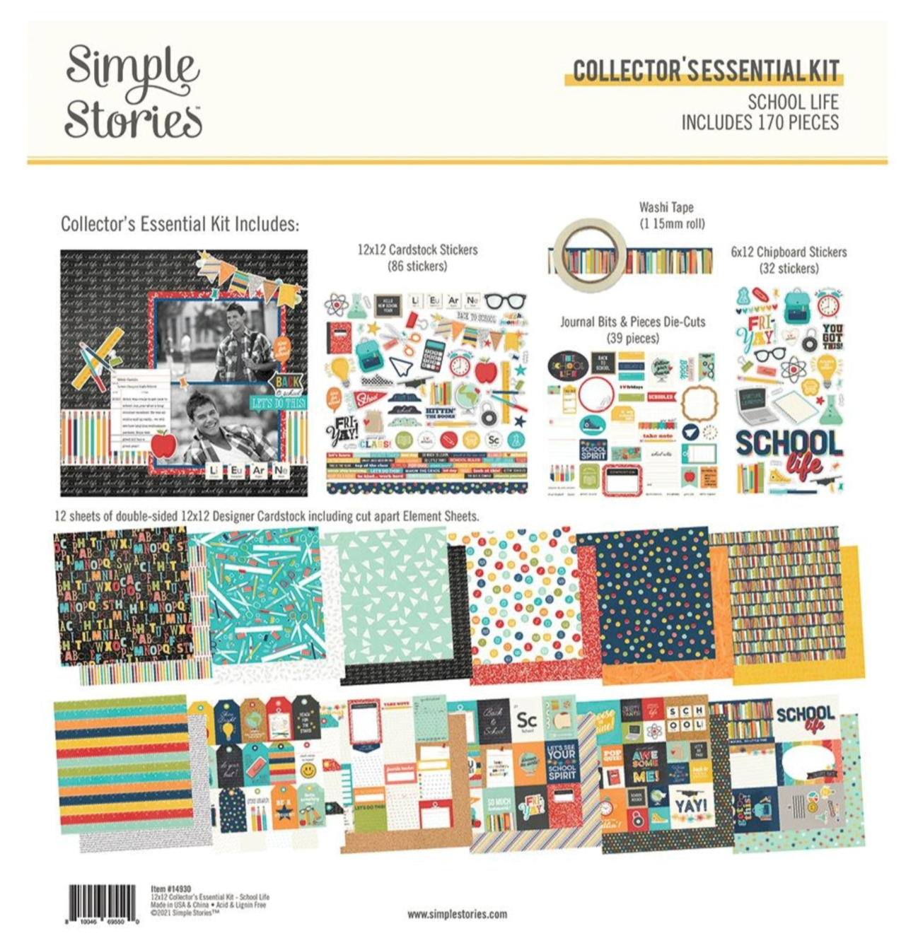 Simple Stories - School Life Collector's Essential Kit