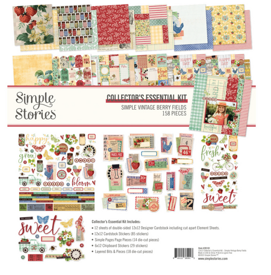 Simple Stories - Simple Vintage Berry Fields Collector's Essential Kit