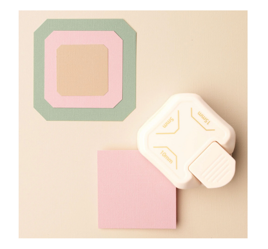 Vaessen Creative - 3-in-1 Hoekpons Diagonaal 5-10-15mm