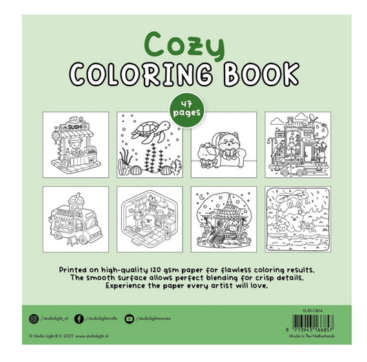 Studio Light - Cozy Coloring Book - Cozy Garden