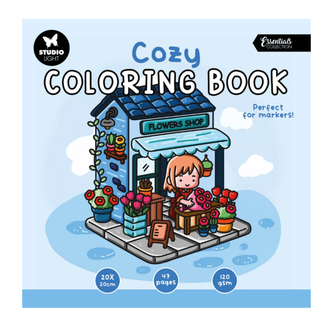 Studio Light - Cozy Coloring Book - Cozy Flower Shop