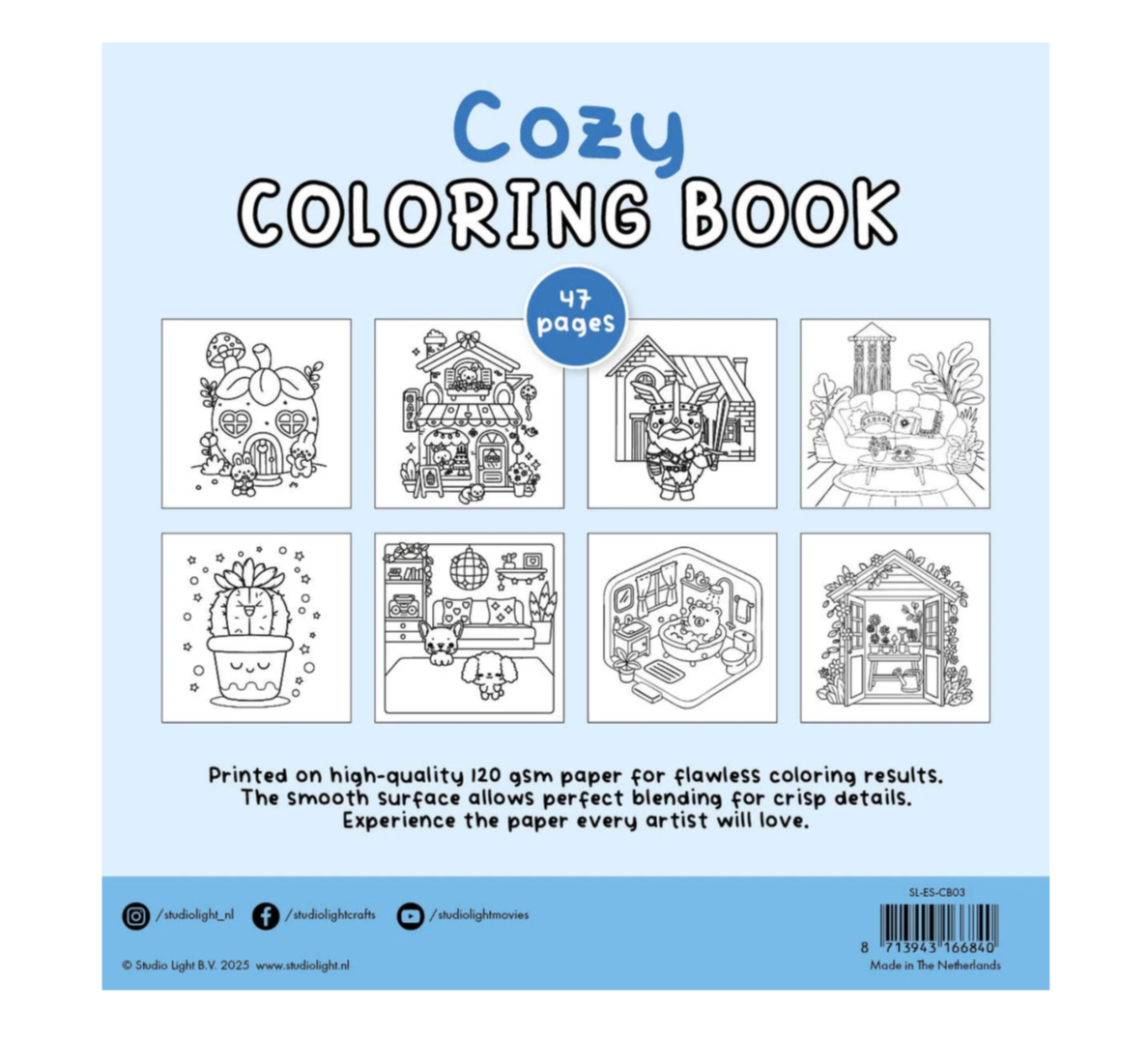 Studio Light - Cozy Coloring Book - Cozy Flower Shop