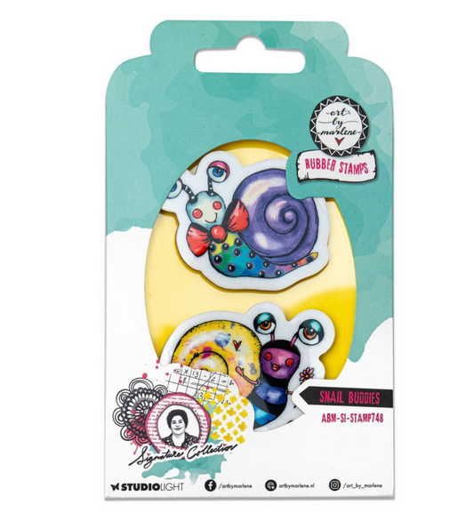Art  by Marlene - Rubber Stamps - Snail Buddies
