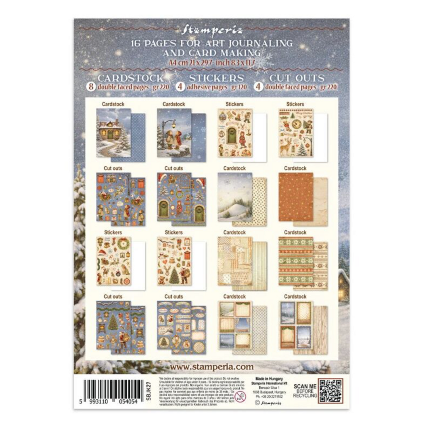 Stamperia - Silent Night - Junk Journal