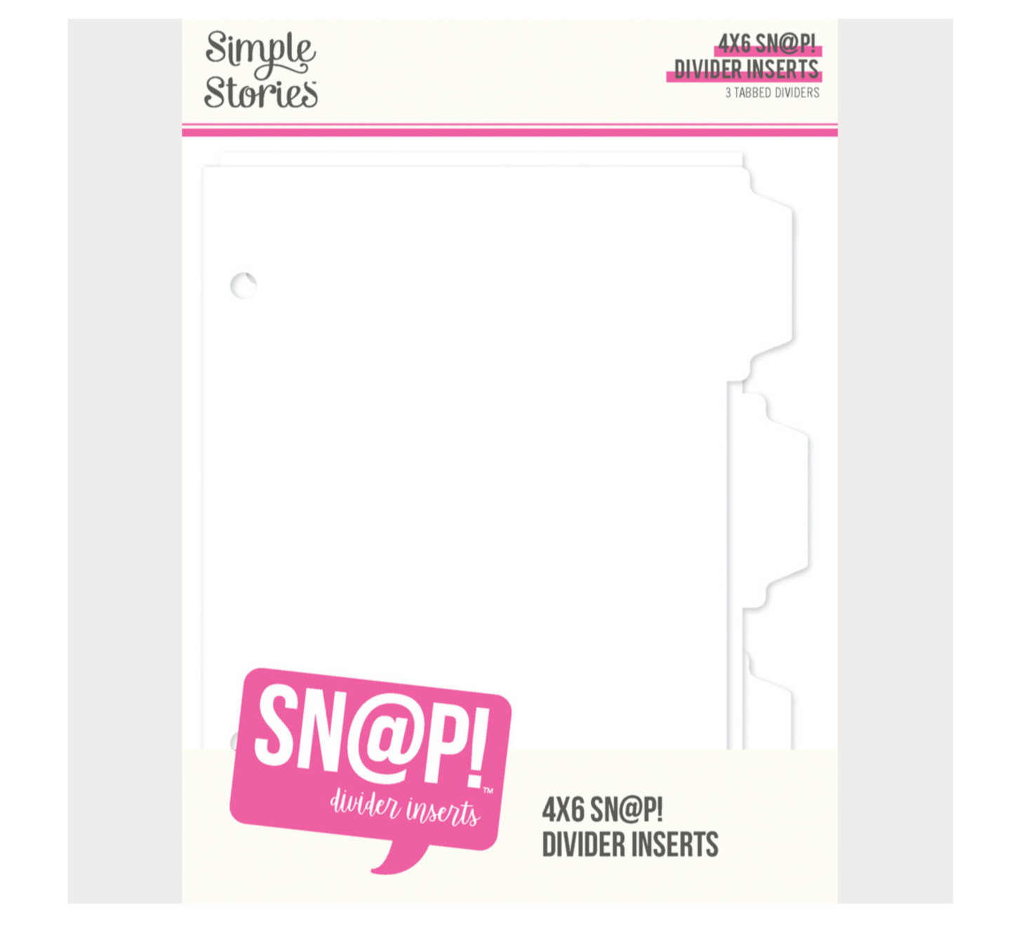 Simple Stories - SN@P! Divider 4x6 Inch Binder Inserts