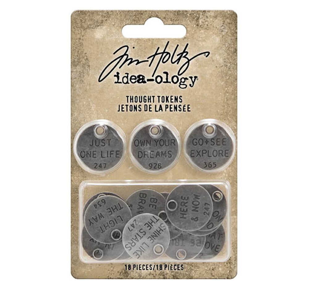 Idea-ology Tim Holtz Thought Tokens