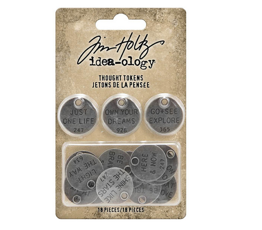 Idea-ology Tim Holtz Thought Tokens