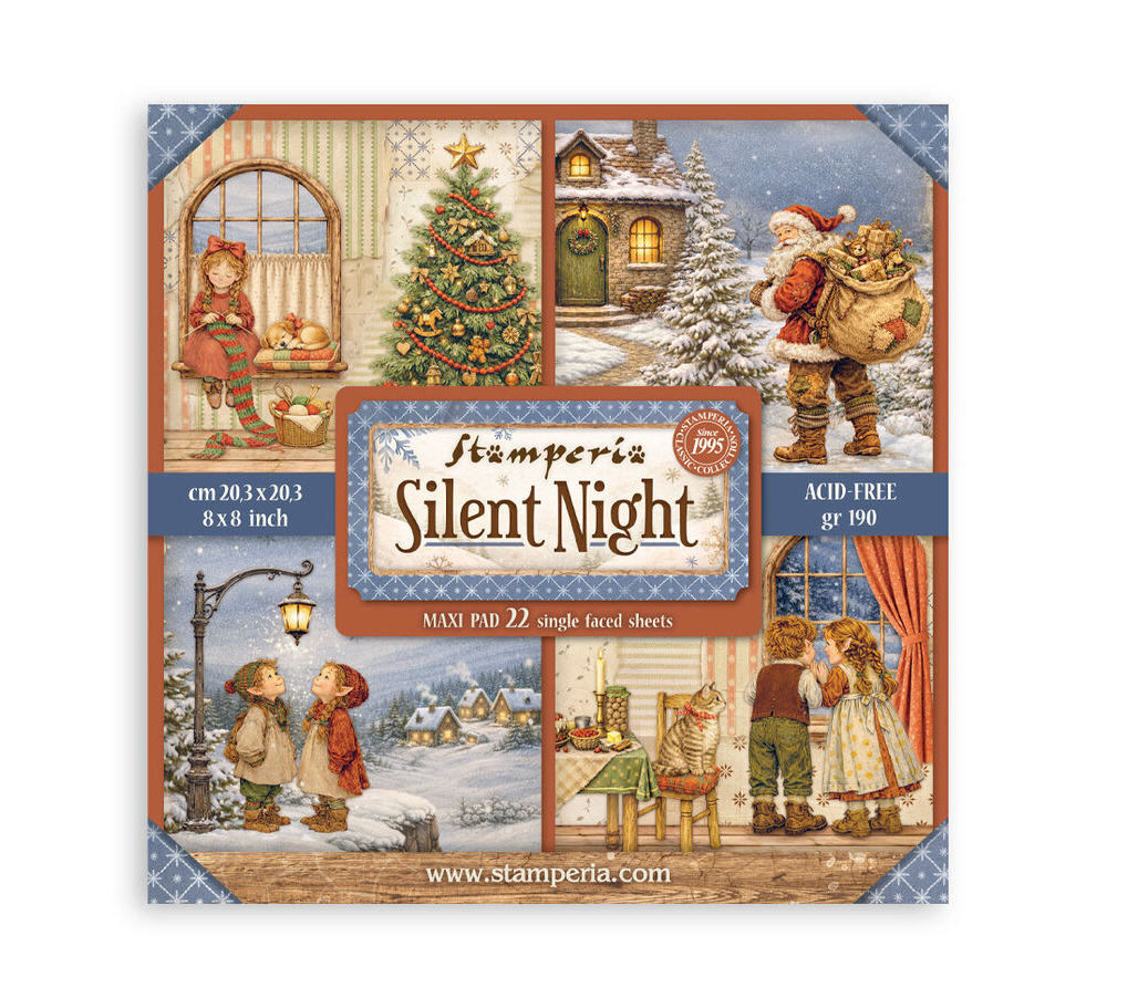 Stamperia - Silent Night - Maxi Pad single faced 8x8 inch