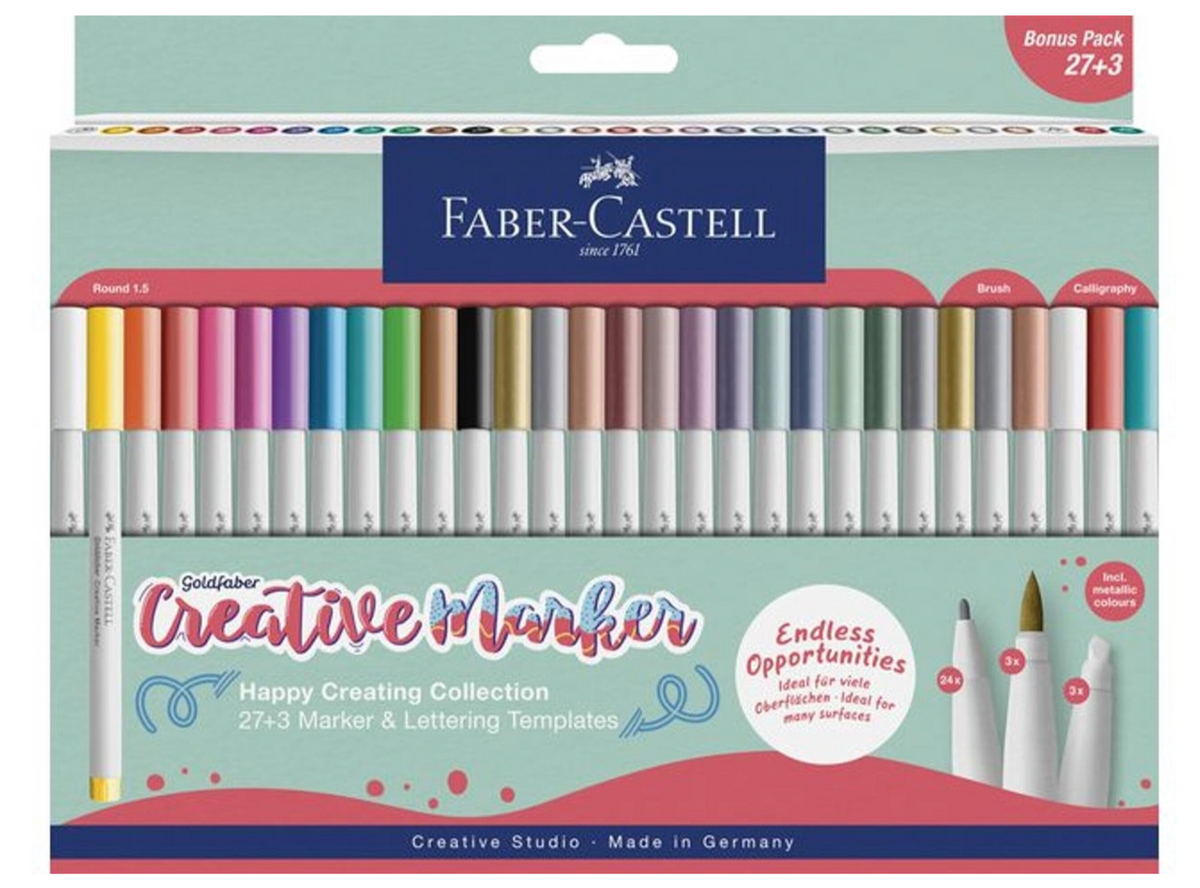 Faber-Castell - Goldfaber Creative Marker Set Happy Creating (30 pcs)