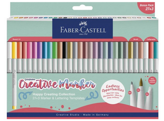Faber-Castell - Goldfaber Creative Marker Set Happy Creating (30 pcs)