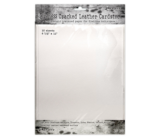 Ranger - Tim Holtz Distress Cracked Leather Cardstock 8,5x11 inch (10 pcs)